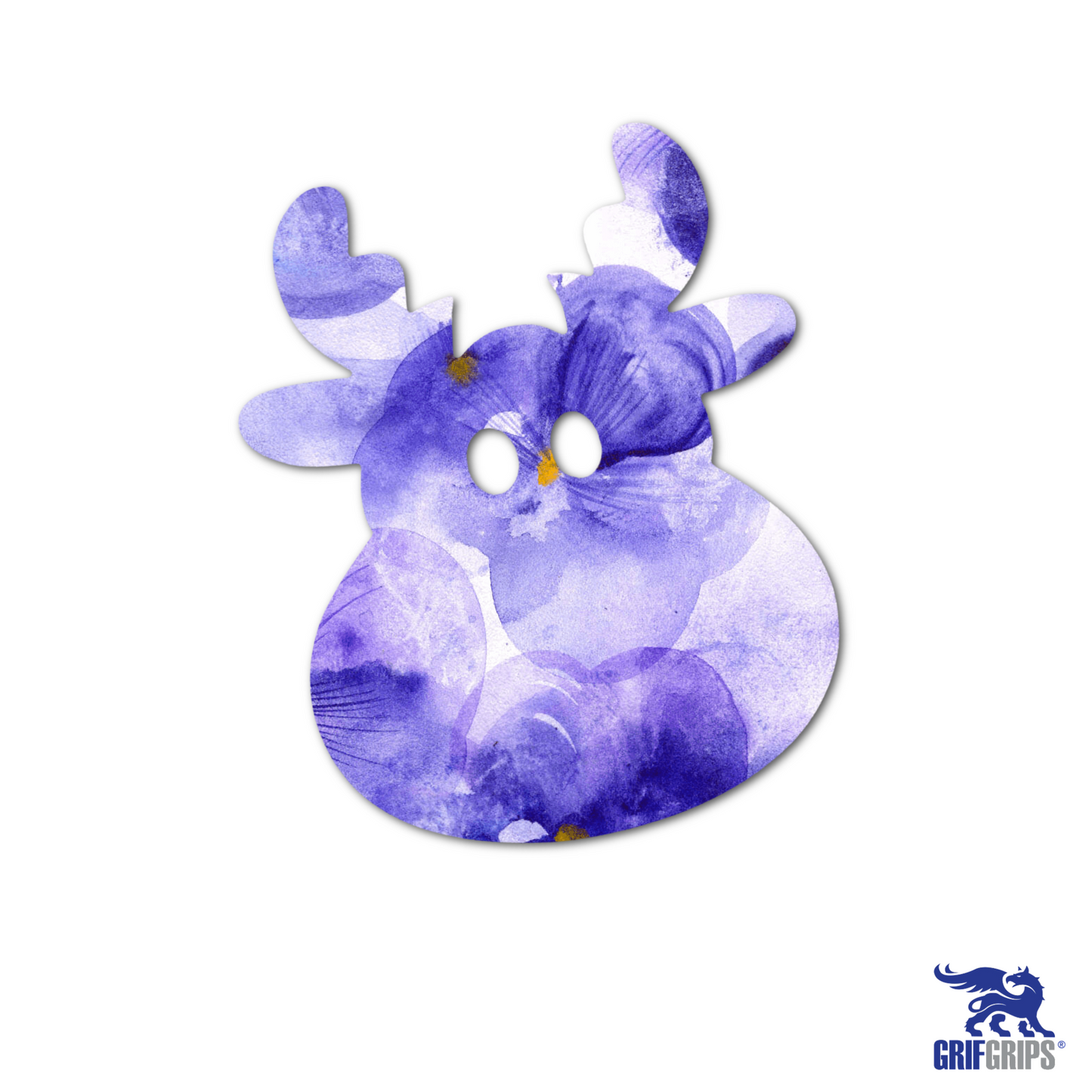 Reindeer Small - Choose Adhesive & Design - 5 Pack - CGM, Infusion & Pump Grips