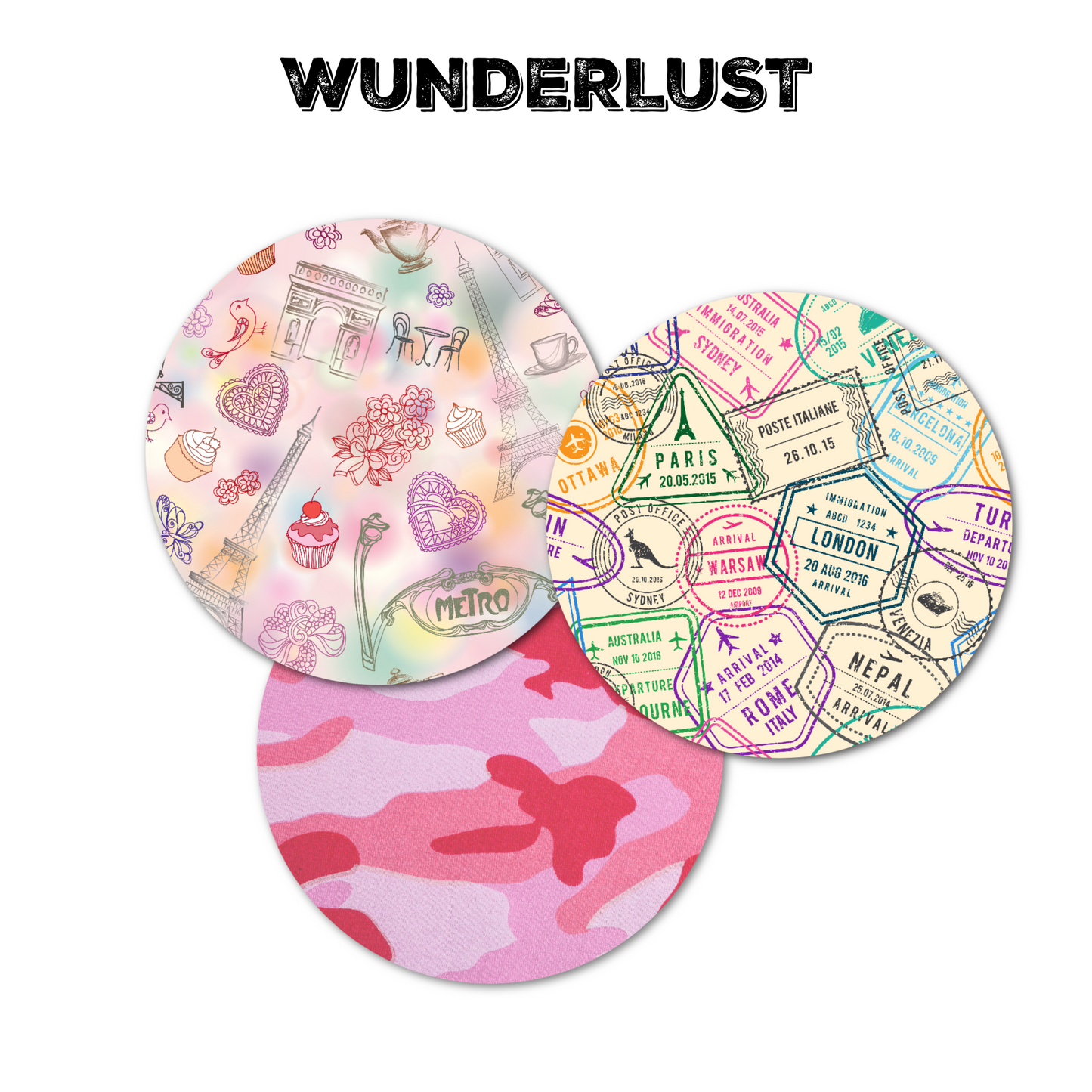 Adventure Combo in Circles - Extreme Adhesive - 15 Pack - CGM, Infusion & Pump Grips