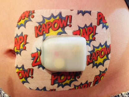 Classic Sports Medium - Choose Adhesive & Design - 5 Pack - CGM, Infusion & Pump Grips