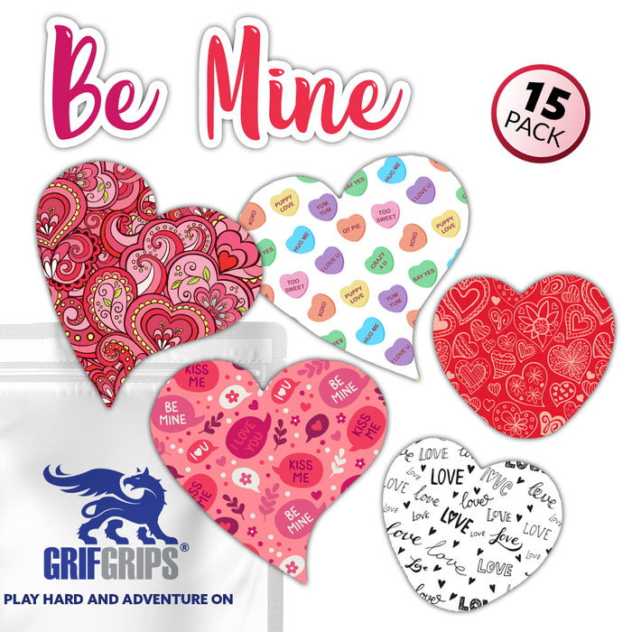 Be Mine Combo (15 Pack) plus Heart Sherpa Lined Socks - GrifGrips