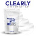 Clearly Circles 3.8 inch - Clear Adhesive - 10 Adhesive Patches - CGM, Infusion & Pump Grips