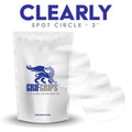 Clearly Circle 3 inch - Clear Adhesive - 10 Adhesive Patches - CGM, Infusion & Pump Grips