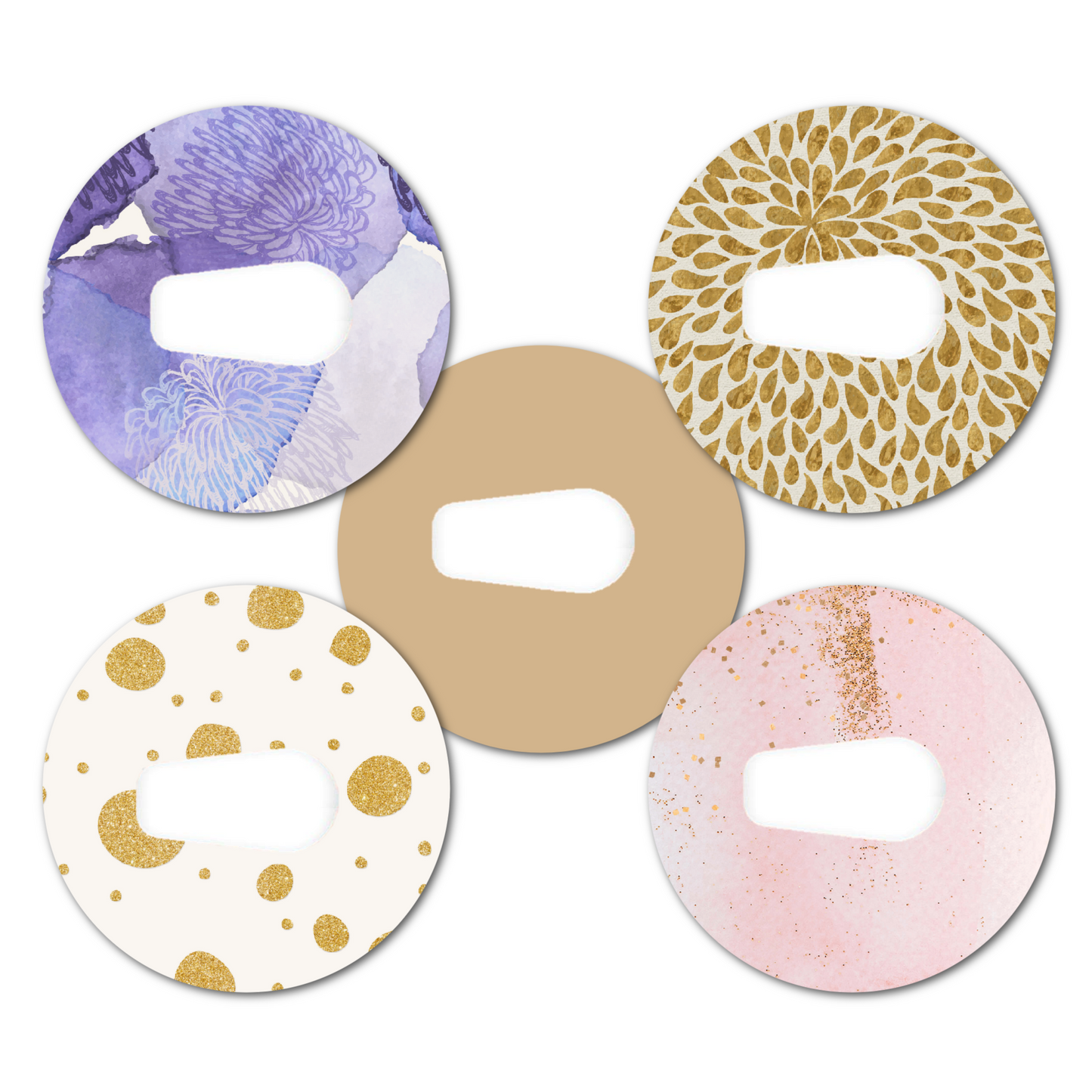 Relaxed Variety Packs - Extreme Adhesive - Choose Design - 25 Pack - CGM Devices, Infusion Sets & Pump Grips