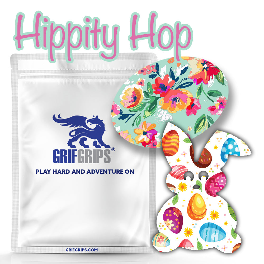 Hippity Hop (you don't stop) Combo: Choose Your Formula - Bunny and Oval Shapes (Pack of 20) - GrifGrips
