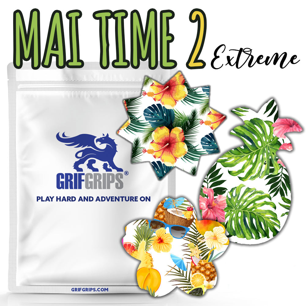 Mai Time 2 Combo: Choose Your Formula - Pineapple, Sun and Cherry Blossom Shapes (30 Pack) - GrifGrips