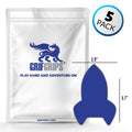Rocket - Choose Adhesive & Design - 5 Pack - CGM, Infusion & Pump Grips