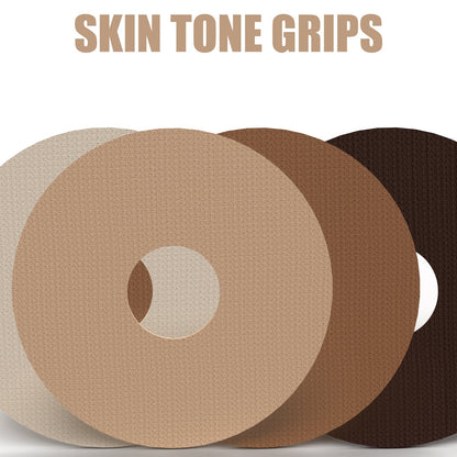 Skin Tone Grips - Choose Adhesive, Shape & Skin Tone - 10 Pack - CGM Devices, Infusion Sets & Pump Grips