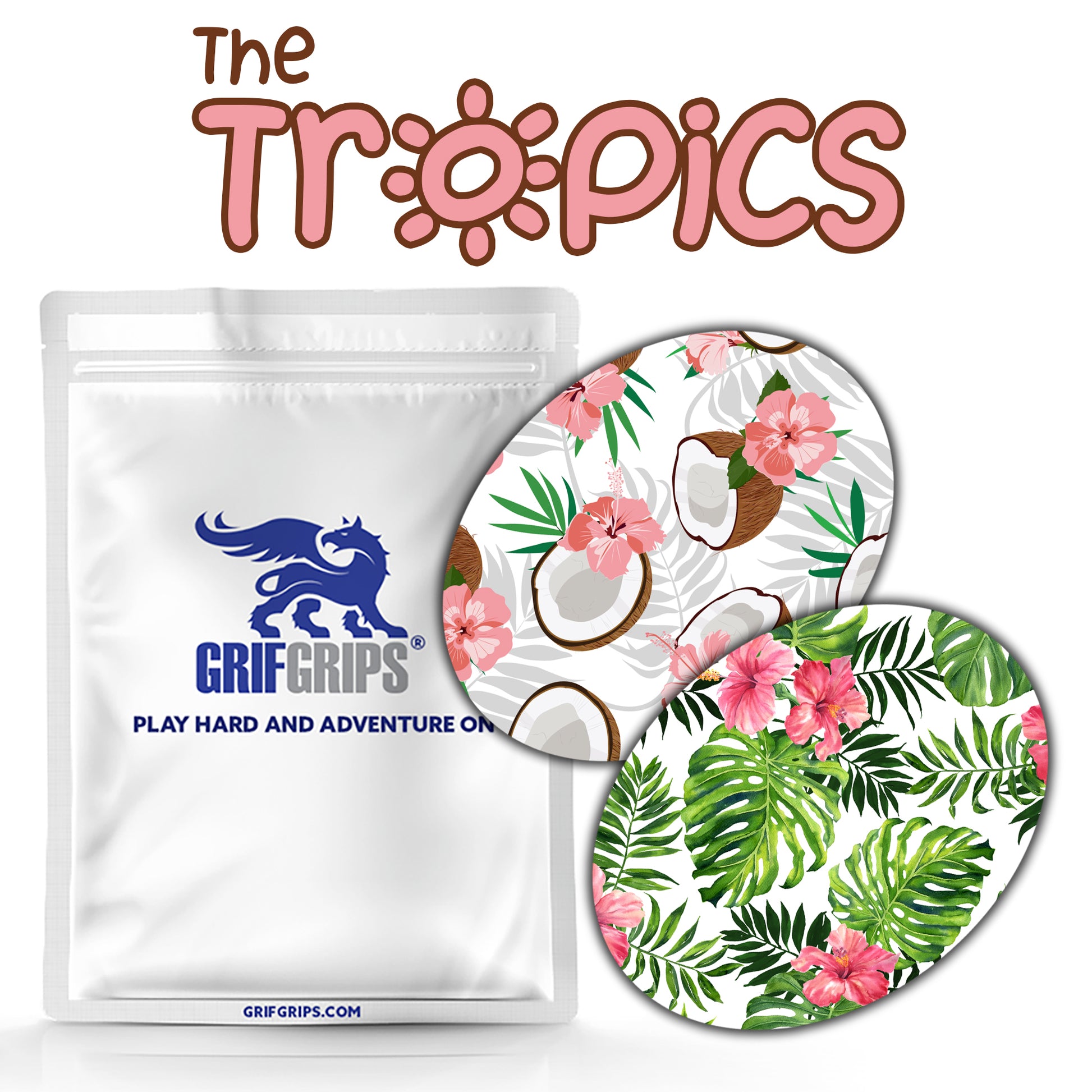 The Tropics Combo: Extreme Formula  - 20 Pack of Oval Grips - GrifGrips
