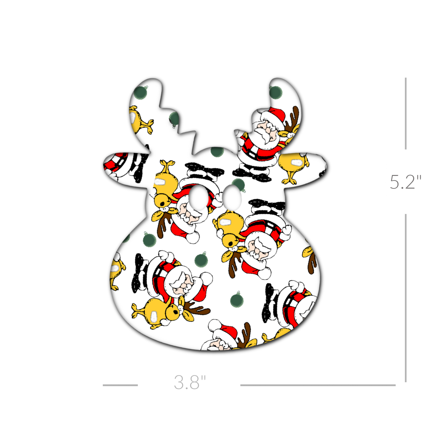 Reindeer Large - Choose Adhesive & Design - 5 Pack - CGM, Infusion & Pump Grips