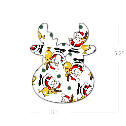 Reindeer Large - Choose Adhesive & Design - 5 Pack - CGM, Infusion & Pump Grips